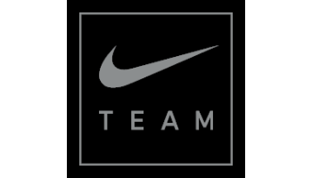 Nike Team Swoosh logo with Nike Swoosh and the word Team printed below Swoosh